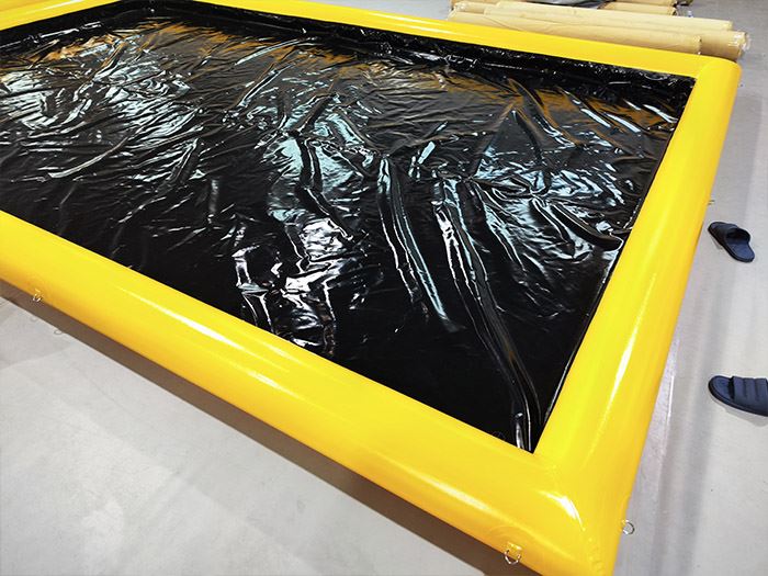 Car Wash Inflatable Mat To Reclaim Water