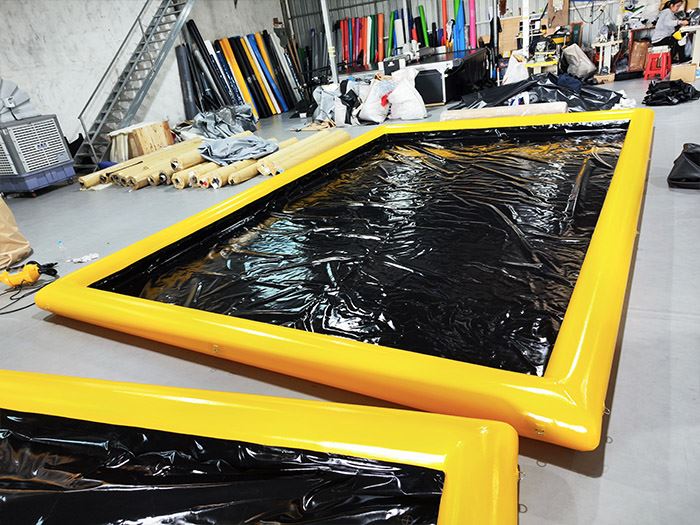 Car Wash Inflatable Mat To Reclaim Water